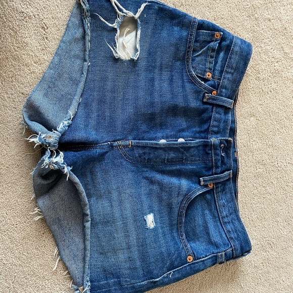 Levi’s 501 denim shorts size 27 - Picture 3 of 5